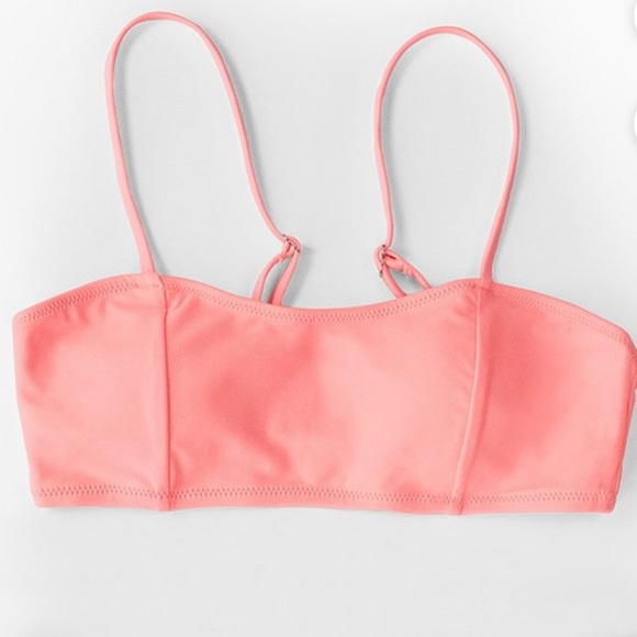 NWT CUPSHE Pink w/stripe bikini set - Picture 4 of 11